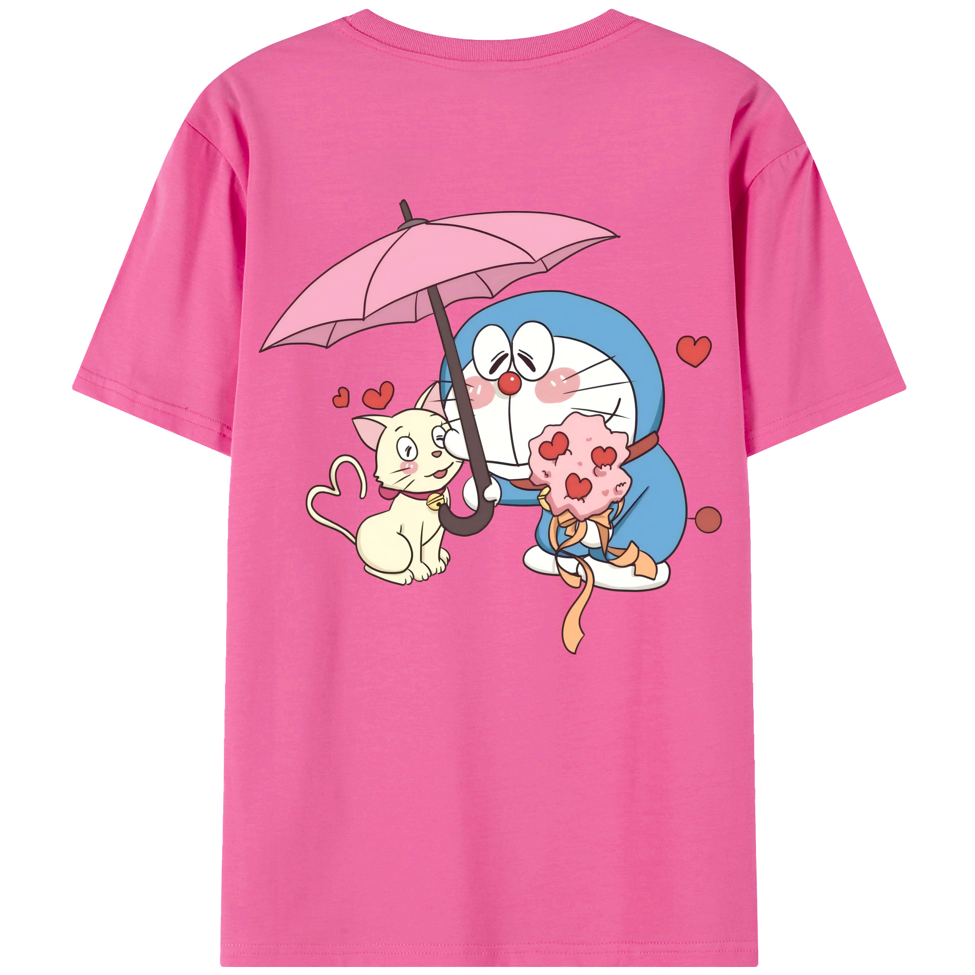 （画像用） ドラえもん Doraemon レディース半袖Tシャツ(バックプリント)